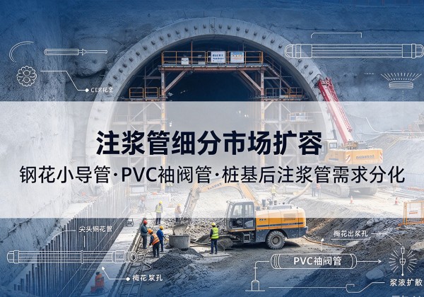 惠州注浆管细分市场扩容，隧道钢花小导管、PVC 袖阀管、桩基后注浆管需求分化